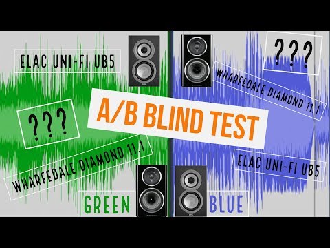 Blind A/B Test: ELAC UB5 vs. Wharfedale Diamond 11.1 Bookshelf Speakers