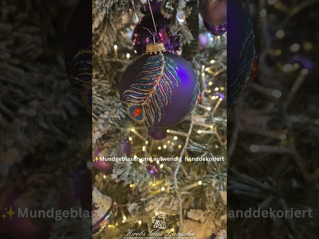 Vídeo relacionado con Krebs Glas Lauscha - Decoración navideña de cristal - Unicornio tumbado - Tamaño: 9 cm aprox