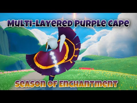 LAYERED PURPLE CAPE WITH TASSELS✨ | SKY CAPES REVIEW | sky children of the light | Noob Mode
