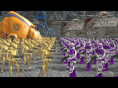 Can the CLONE ARMY Hold the TUNNEL Invasion!? - Men of War: Star Wars Mod
