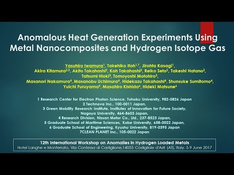 ASTI WORK12 - IWAMURA – Experiments Using Metal Nanocomposites and Hydrogen Isotope Gas