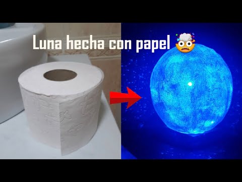 Luna hecha con papel FÁCIL Y RÁPIDO ☪️🤩