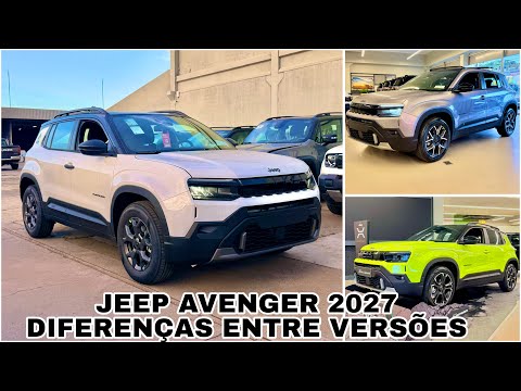 JEEP AVENGER 2027 | DIFERENÇAS ENTRE VERSÕES E PREÇOS ATUALIZADOS!!