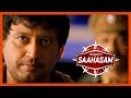 Sonu Sood robs Chit Fund | Saagasam Movie Scenes | Prashanth gets caught to Police