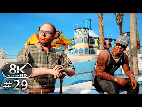 GTA V 8K Ultra Graphics Gameplay Walkthrough Part 29 - GTA V 8K 60FPS PC No Commentary