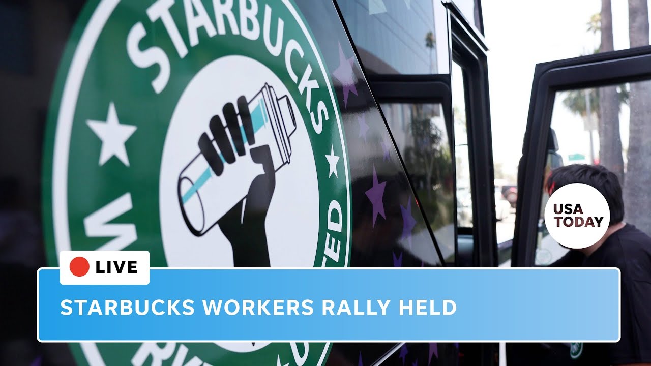 Watch live: Starbucks workers rally for new contract