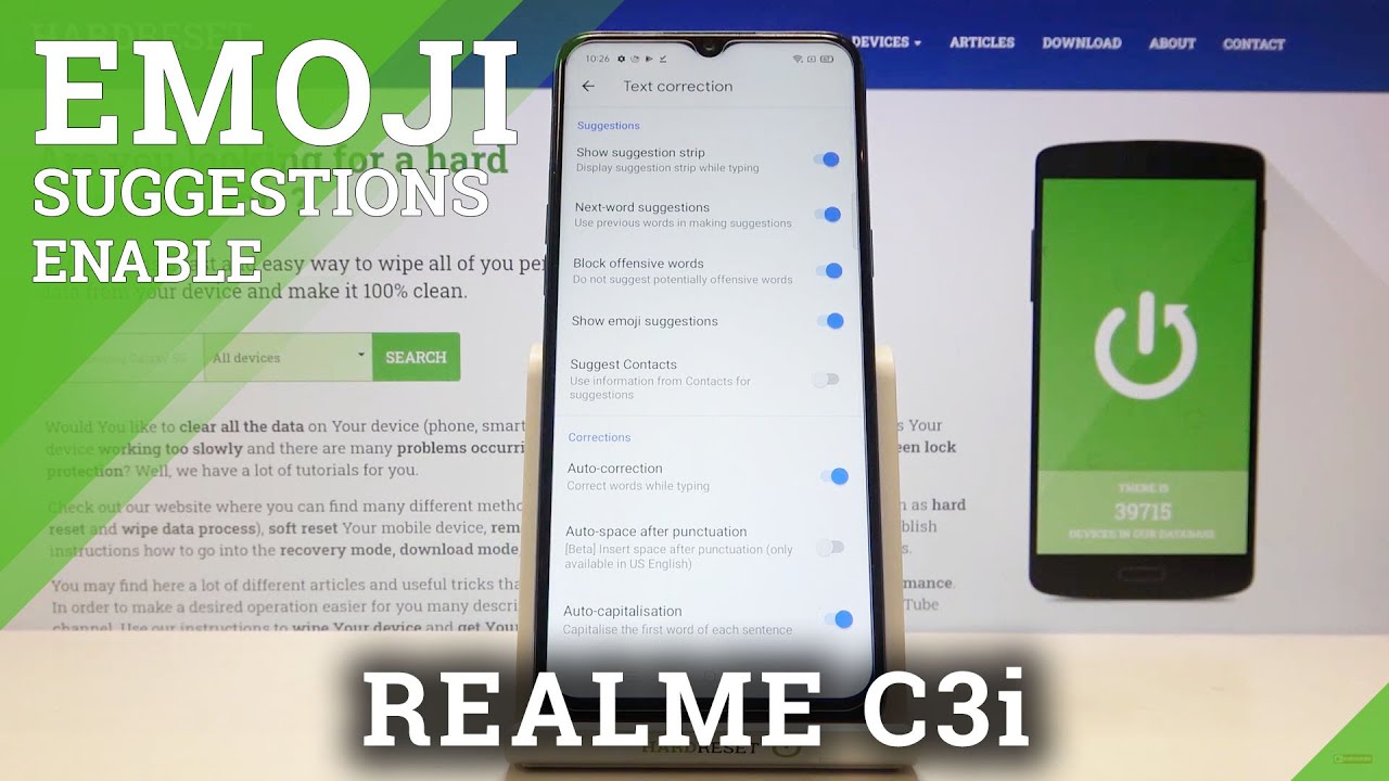 How to Enable Emoji Suggestion on REALME C3i – Turn On Emoji Suggestions