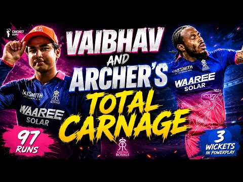 RR Knock Out SRH! Vaibhav’s 97 & Archer Destroy Hyderabad | IPL 2026