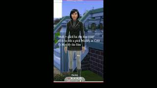 Sims 4 CAS Full Edit Mode Tutorial #shorts