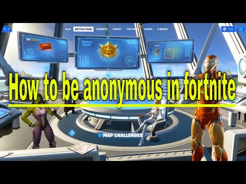 How to turn on Anonymous Mode Fortnite
