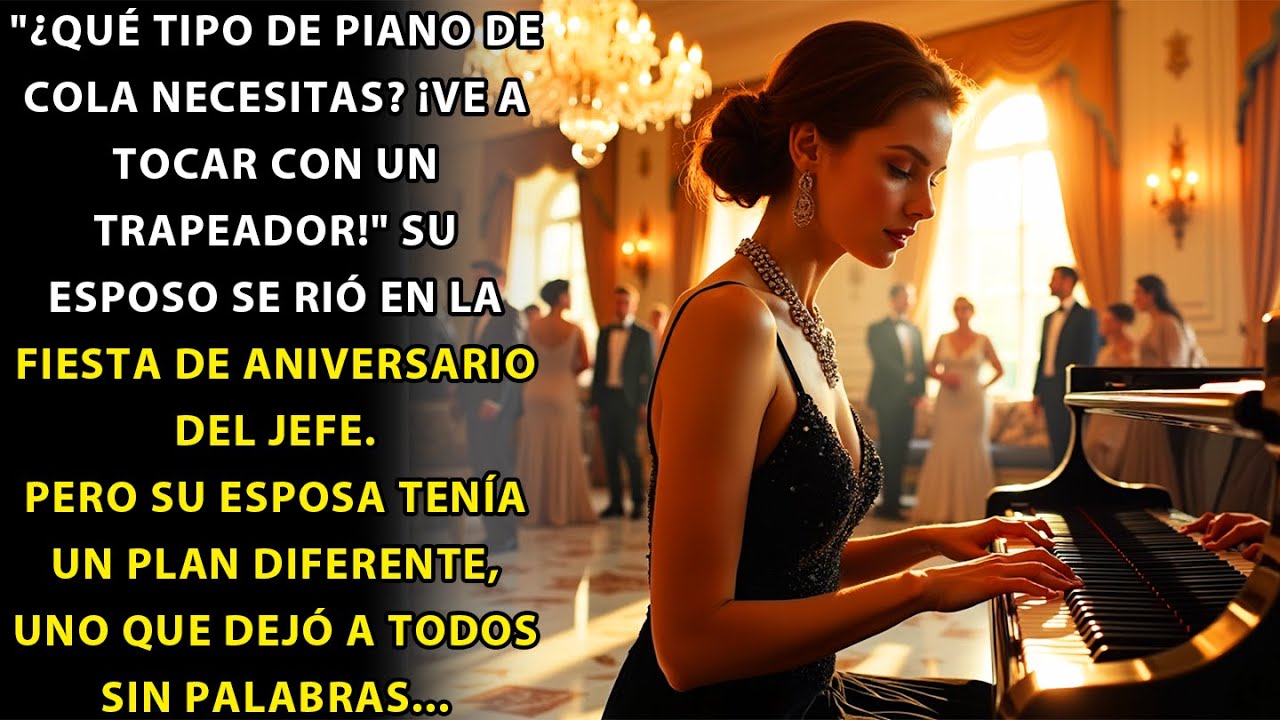"TE VES TAN BARATA" SE BURLÓ EL MILLONARIO DE SU ESPOSA MIENTRAS LA VEÍA TOCAR EL PIANO EN LA FIESTA
