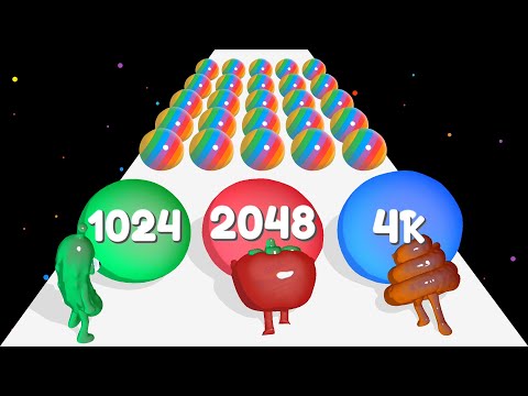 Jelly Man 2048 - Blob Merge 3D Slime Push 2048 Jelly Reach 1024K All Characters