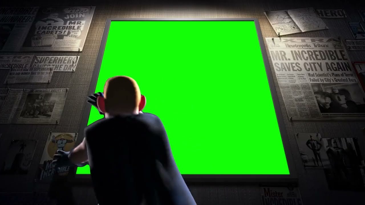Mad Buddy Pine Portrait Scene - Green Screen