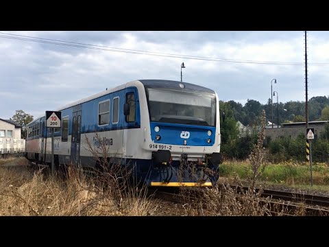 Regionova České Dráhy train ČD class 814 diesel