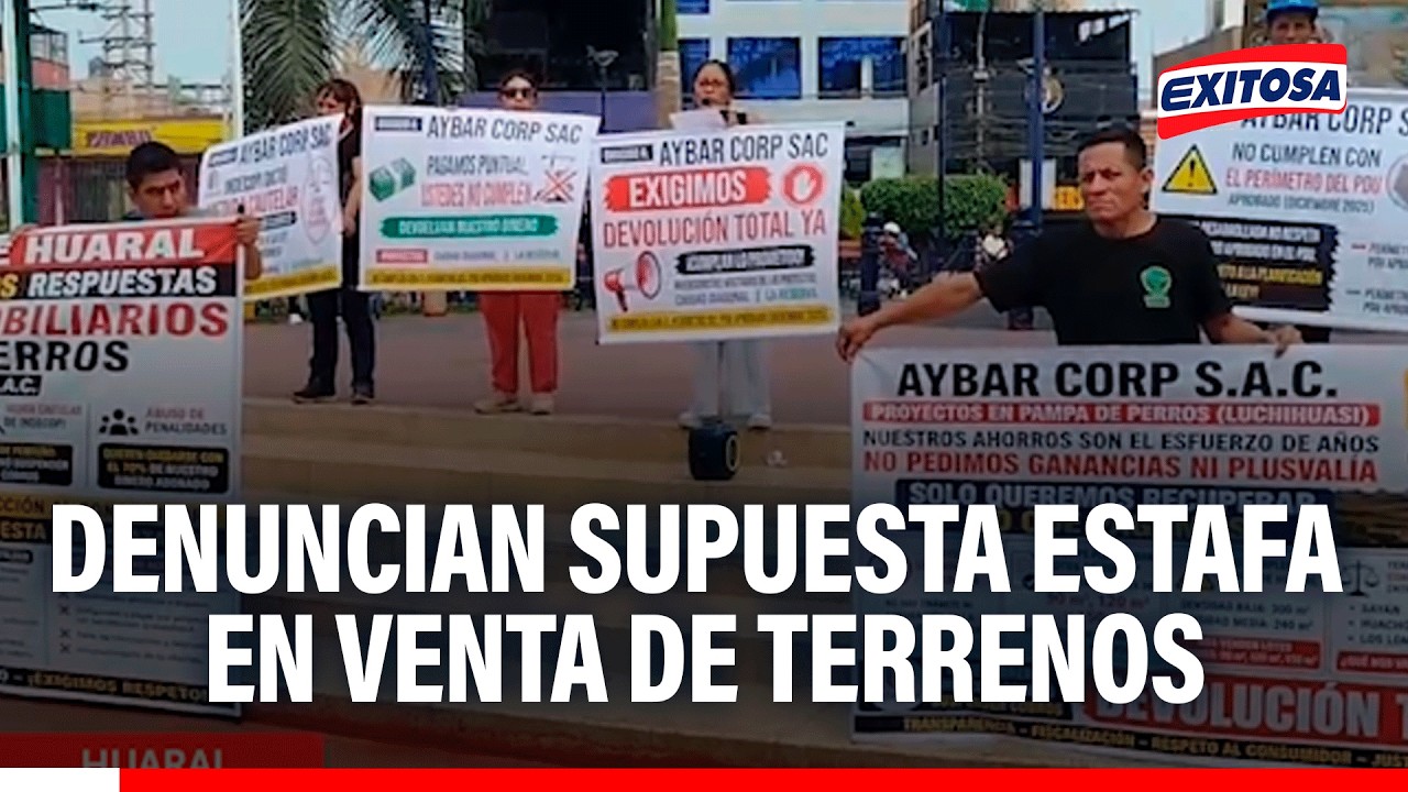 🔴🔵 Ciudadanos llegaron hasta Huaral para denunciar a empresa inmobiliaria