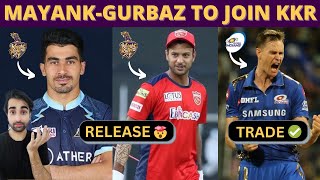 BREAKING - IPL 2023 5 Big News | MI Trade Jason Behrendorff | KKR to Trade Mayank Agarwal and Gurbaz