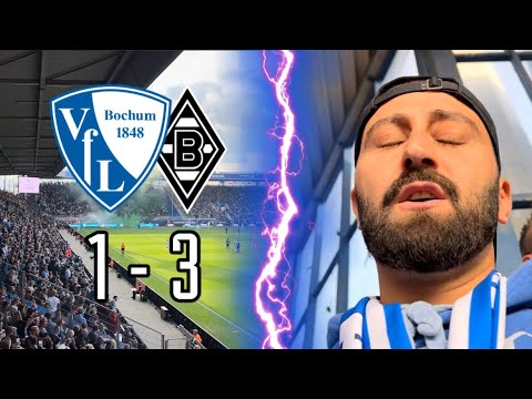 KATASTROPHEN HALBZEIT,  PYRO-RANDALE UND VERSPÄTETER ANPFIFF - STADIONVLOG | BOCHUM VS M'GLADBACH