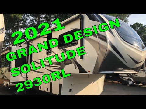 New 2021 Grand Design Solitude 2930RL S-Class 5th wheel Dodd RV show Tour Review