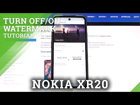 How to turn On/Off Camera Watermark on Nokia XR20 – Add Watermarks to Photos