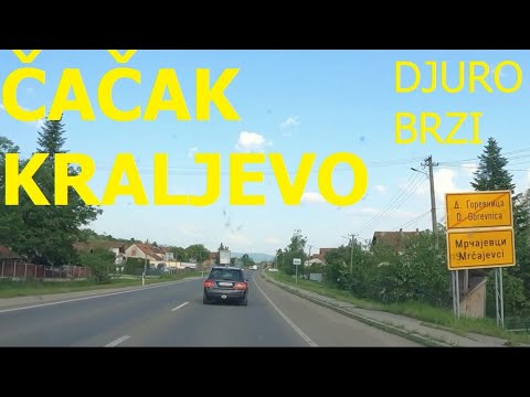 Čačak - Kraljevo, car journey, Šumadija, Serbia, main road 22, May 2023