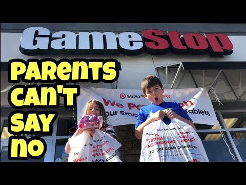 Parents Can't Say No For 24 Hours At Gamestop With Kids In Charge - No Spending Limit