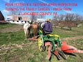 Plowing New Garden on Amish Farm in Lancaster County, Pennsylvania