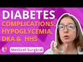 Diabetes Complications Hypoglycemia DKA HHS Medical Surgical Endocrine LevelUpRN
