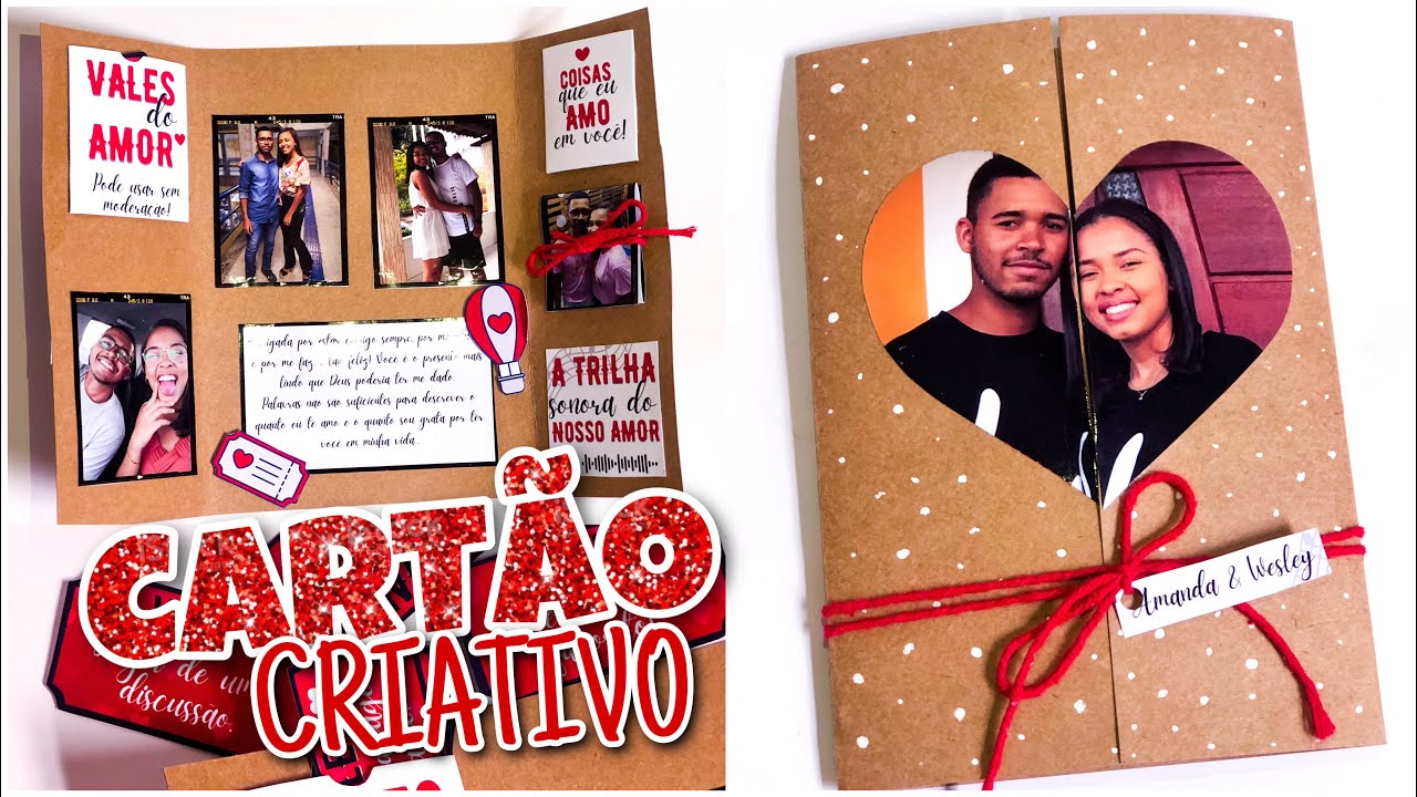 IDEIA DE PRESENTE PARA O DIA DOS NAMORADOS - Cartão criativo para o namorado(a) ❤️