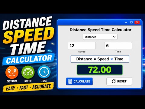 Java Netbeans Tutorial Distance Speed Time Calculator In Java Using Netbeans