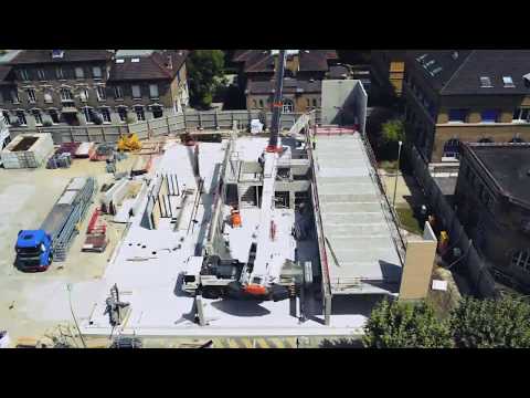 Timelapse chantier de construction GA Smart Building Hôpital Salpêtrière