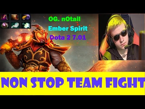 ►OG. NOtail - Ember Spirit-- Ranked Match ►Triple kills ►Dota 2 (7.01) Gameplay