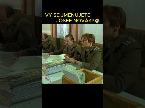 VY SE JMENUJETE JOSEF NOVÁK? 😂
