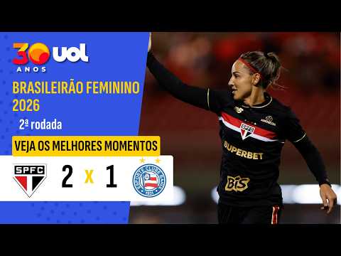 Gols e lances de São Paulo x Bahia