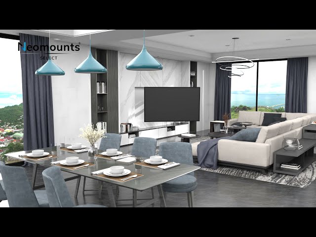 Video teaser for Neomounts NM-W460BLACK TV wall mount - full motion