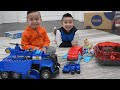 Calvin And Kaison Testing Out Cool Police Vehicles CKN