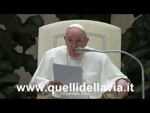 12 gennaio 2022 - Papa Francesco - Catechesi su San Giuseppe: 7. San Giuseppe il falegname