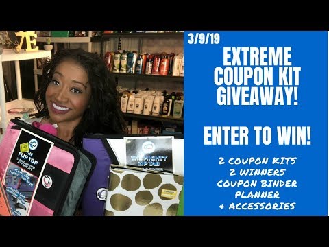 CONTEST CLOSED Coupon Binder Planner & Accessories~Extreme Coupon Kits 2 Kits 2 Winners Enter Now ❤️
