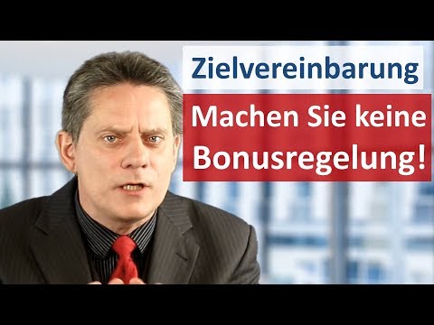 Target agreements and salary - Why you shouldn't link target agreements to salary!