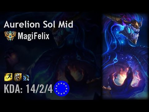 Aurelion Sol Mid vs Ryze - MagiFelix - EUW Challenger Patch 6.13