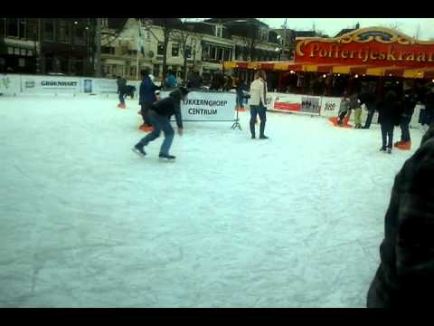 Schaatsen in Purmerend op tweede kerstdag.