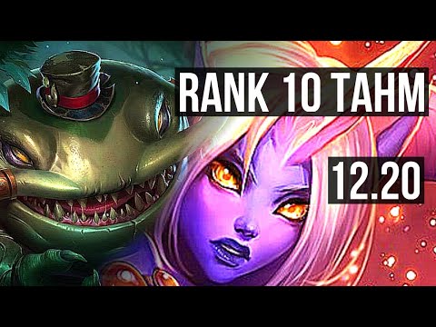 TAHM KENCH & Aphelios vs SORAKA & Varus (SUP) | 2/4/20, Rank 10 Tahm | KR Challenger | 12.20