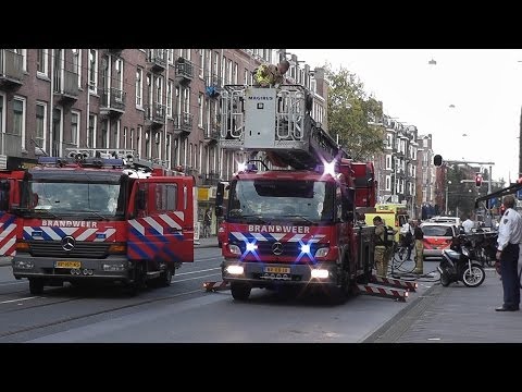 6X PRIO 1 Brandweer in Amsterdam [ASD AST ASH ALN 2X OVDN] Naar verschilende meldingen