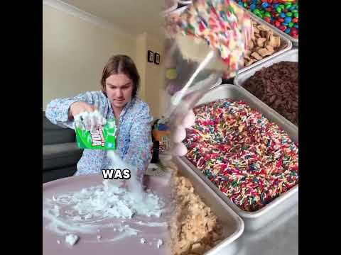 homemade snow for my kids #fyp #youtube 😅