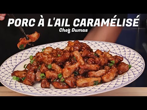 Porc  caramélisé miel et ail | Une recette sucrée salé, plus rapide et meilleure qu'au fast food