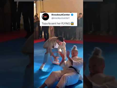 Ilia Topuria Vs Judo Black Belt 💀 #ufc #mma #shorts #fypシ゚viral