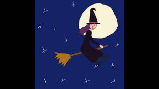 Flying Witch🧙‍♀️Video #halloween #witchcraft #witch #flying #broom #broomstick #animation #silly
