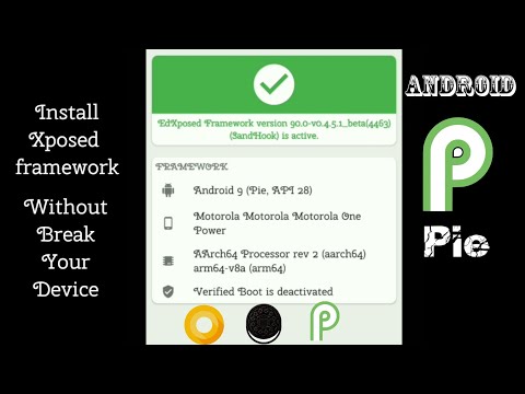How to install xposed installer on android 9 pie | motorola one power