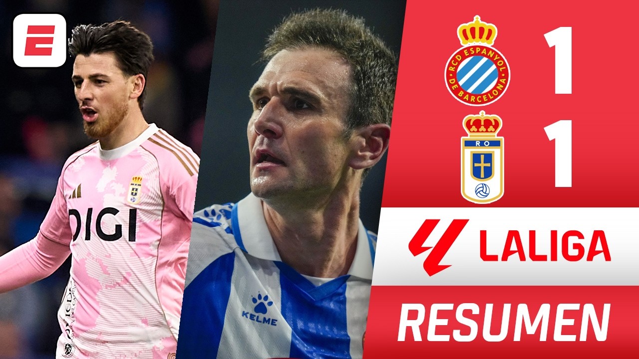 ESPANYOL NO PUDO, solo logró RESCATAR un EMPATE 1-1 vs REAL OVIEDO en La Liga | Resumen