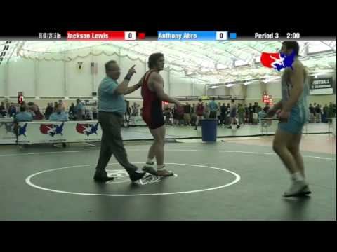 University Nat`ls FS  96 KG / 211.5 lbs: Jackson Lewis vs. Anthony Abro