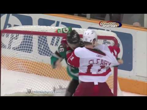 Daniel Cleary vs Devin Setoguchi Jan 9, 2010